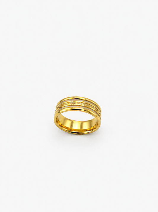 Textured Gold Spinner Ring