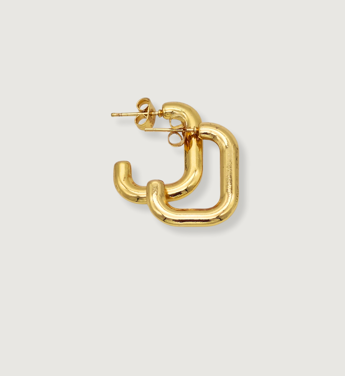 Modern C-Shaped Earrings