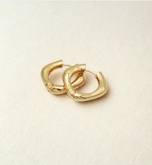 Chunky Square Hoop Earrings