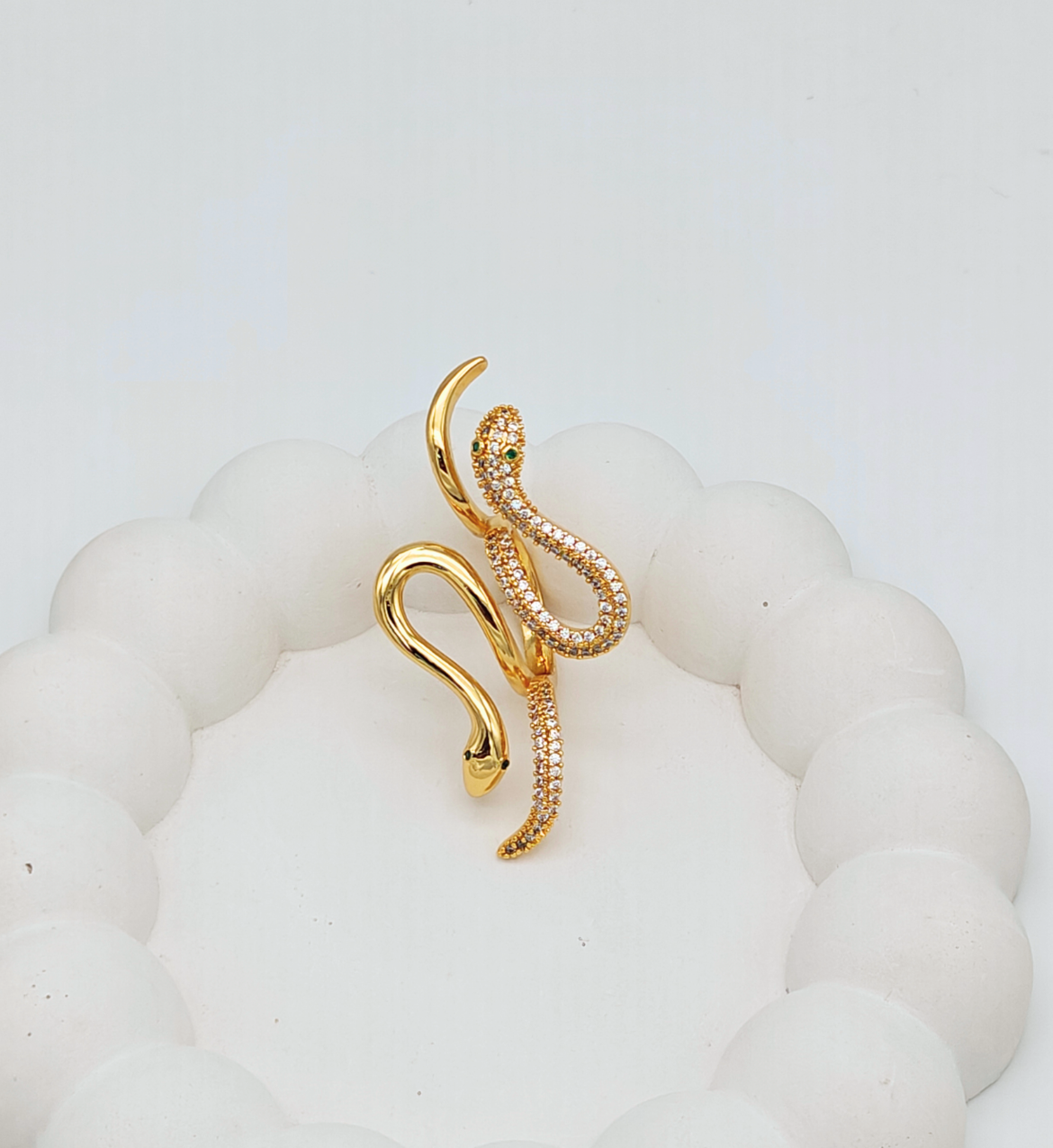 Snake-Inspired Statement Ring