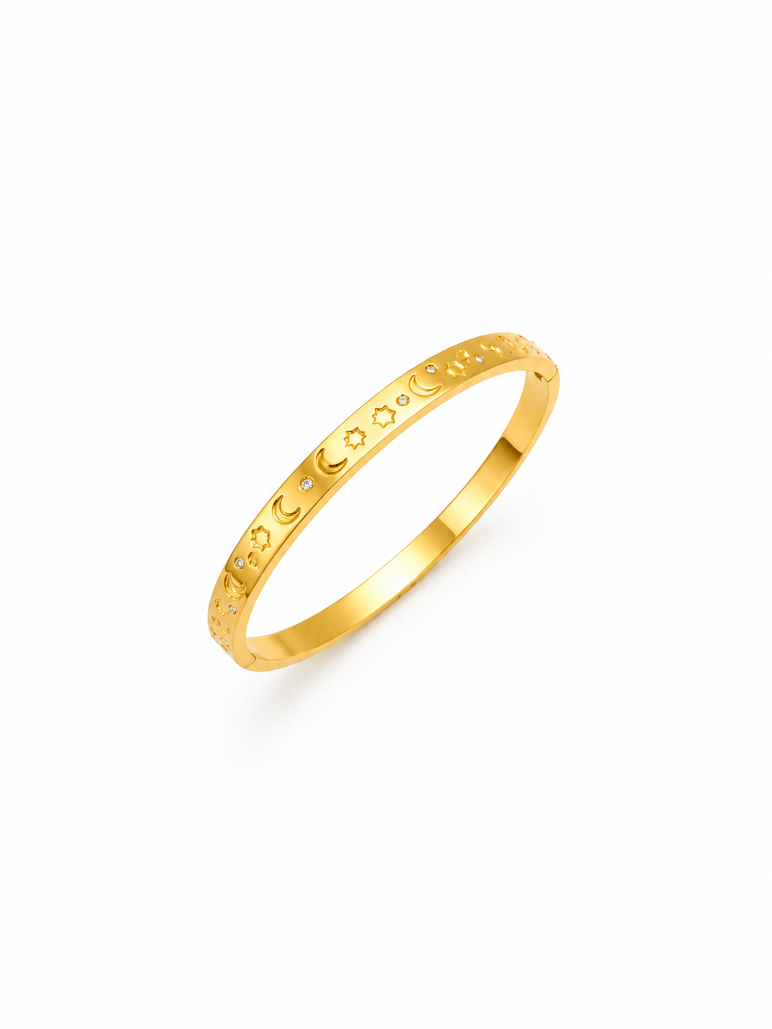 Luna Star Charm Bangle