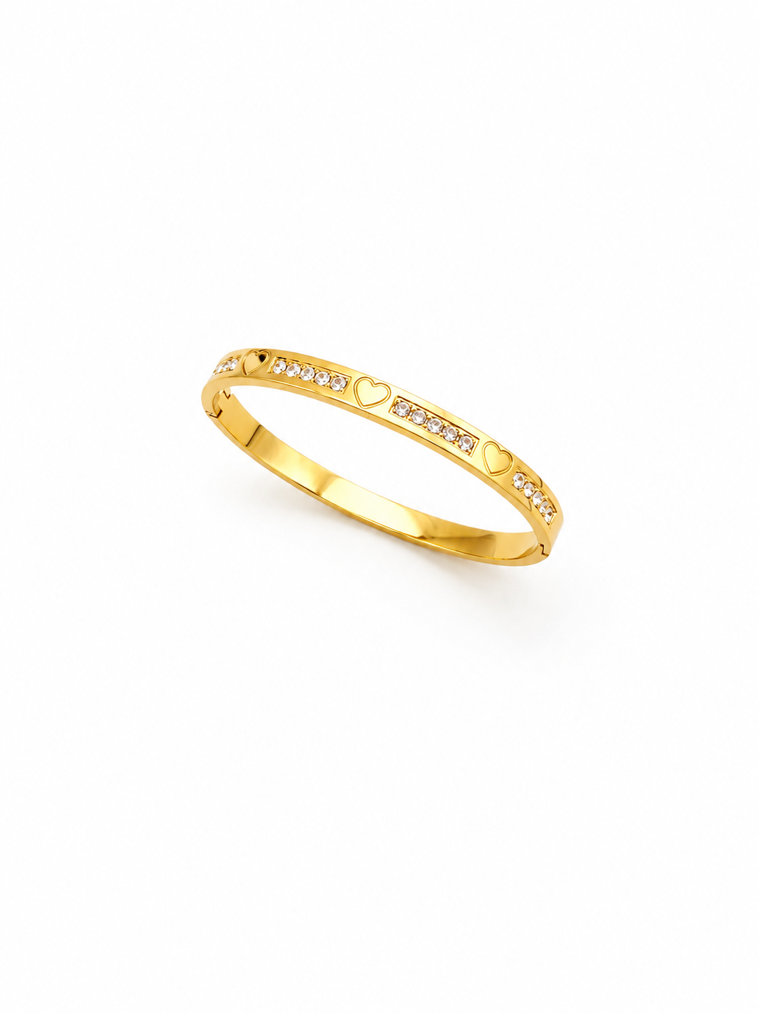 Amour Heart Sparkle Bangle