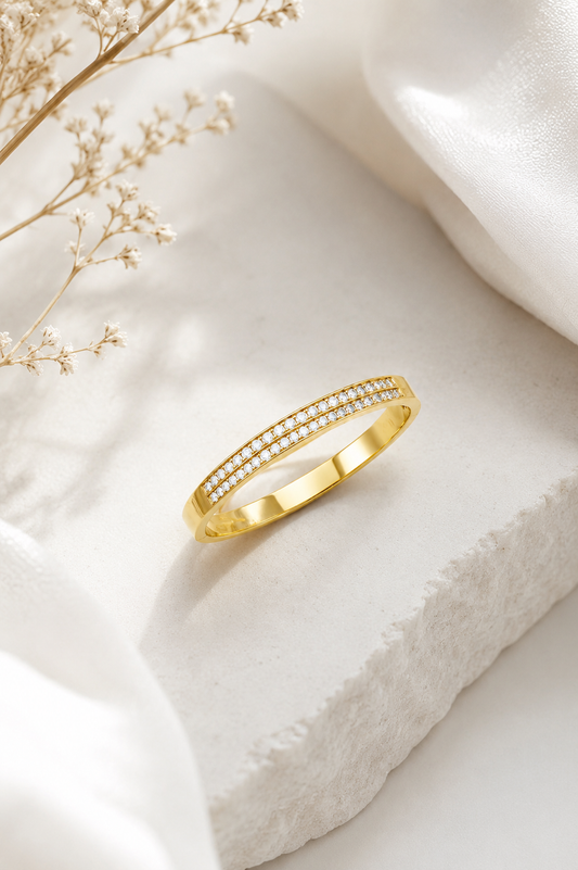 Double Row Crystal Bracelet