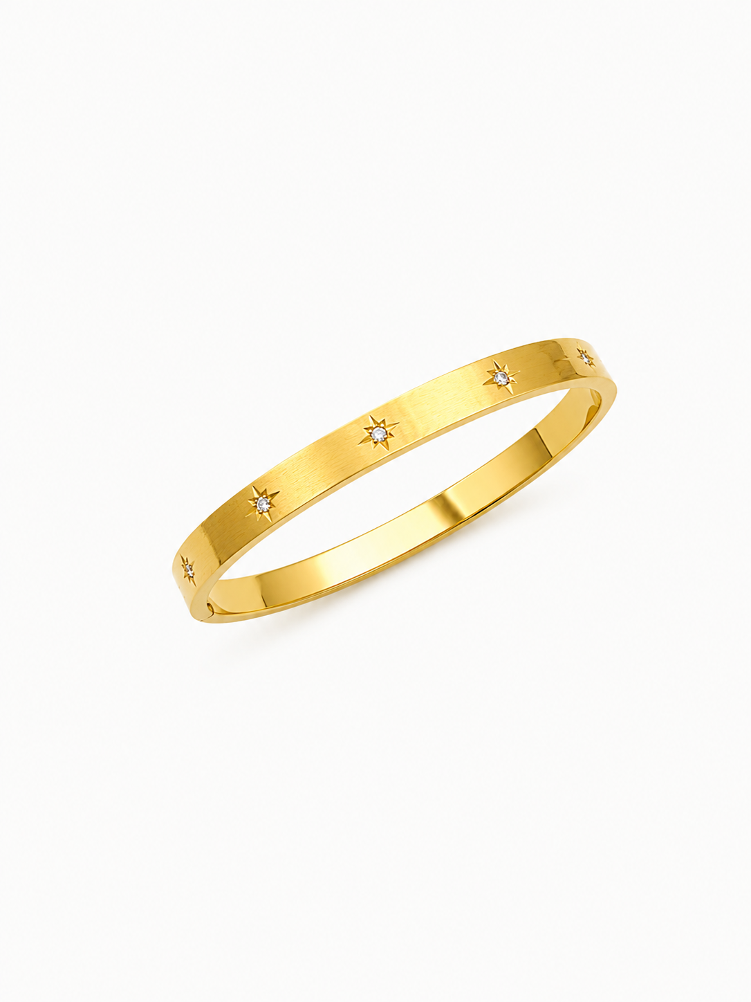 Starlight Satin Crystal Bangle