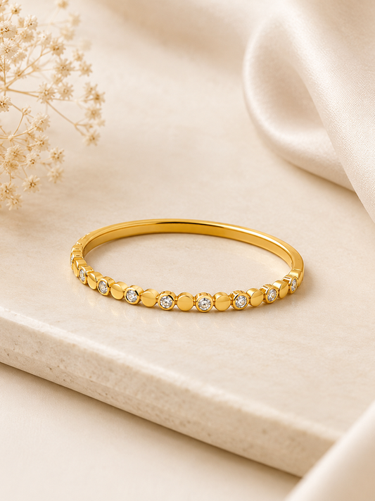 Luna Dot Crystal Bangle
