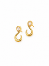 Crystal Twist Drop Earrings