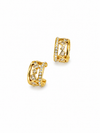 Crystal Lattice Hoop Earrings