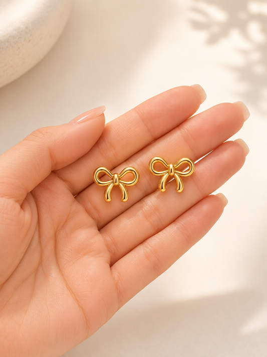 Petite Bow Stud Earrings