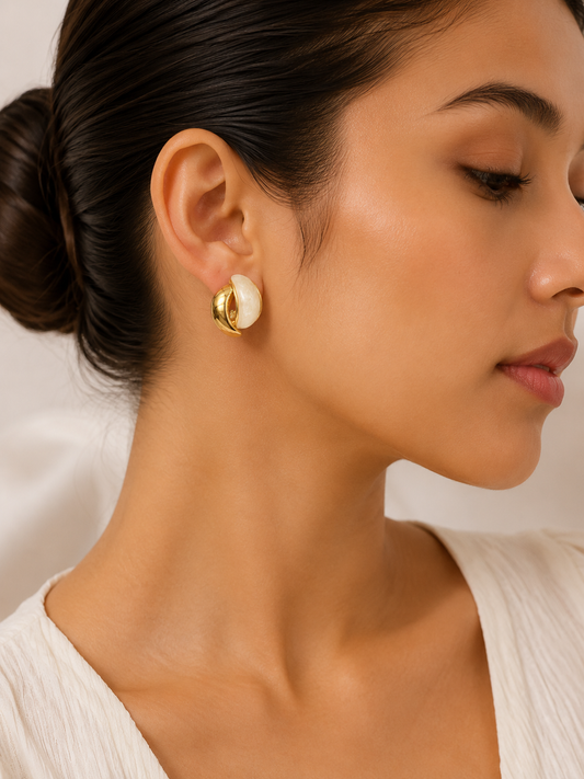 Pearl Essence Hoop Earrings