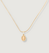 Beige Oval Stone Pendant
