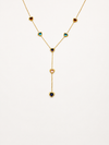 Rainbow Heart Lariat Necklace