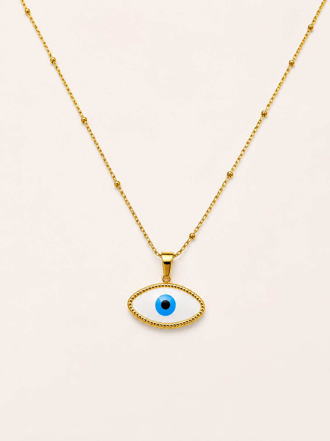 Evil Eye White Pendant