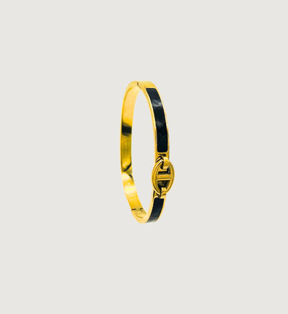 Gold and Black Anti-Tarnish Bracelet