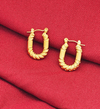 Twisted Gold Hoops