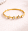 Crystal Stud Gold Bangle