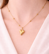 Long Heart Gold Pendant