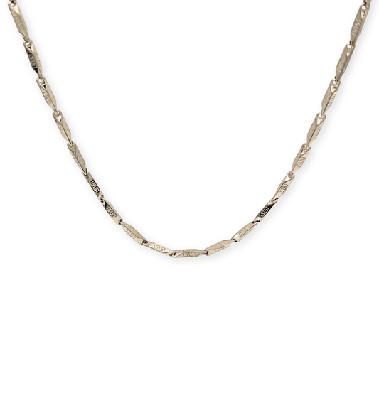 Silver Engraved Chain