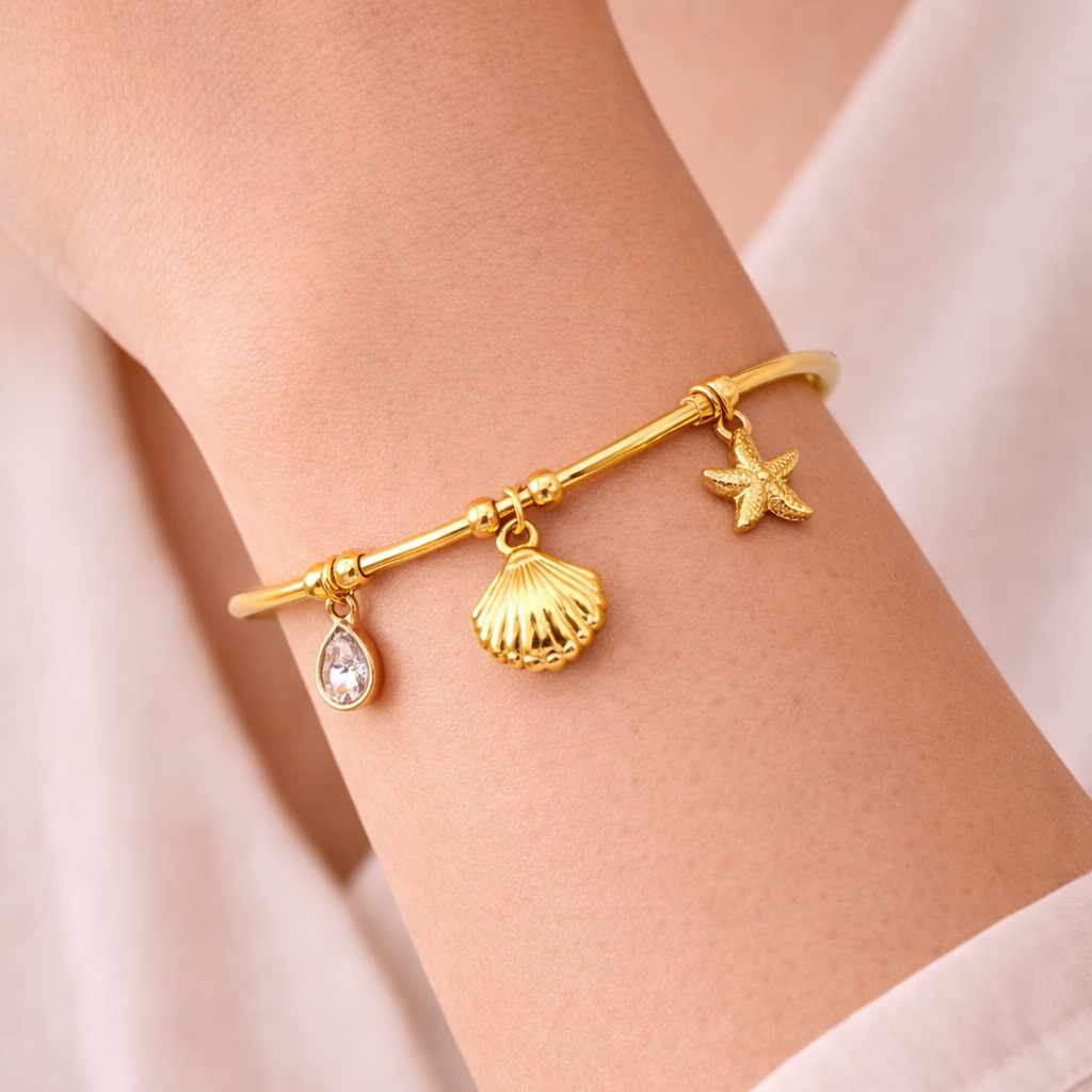 Nautical Charm Bangle