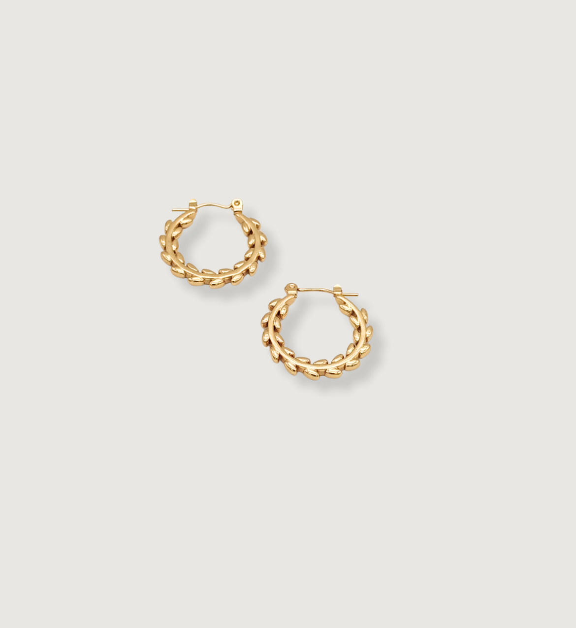 Leaf-Detail Hoops