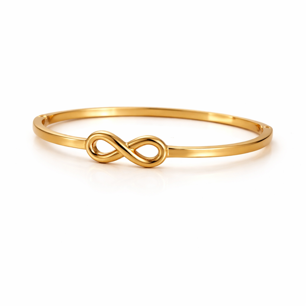Gold Infinity Bangle