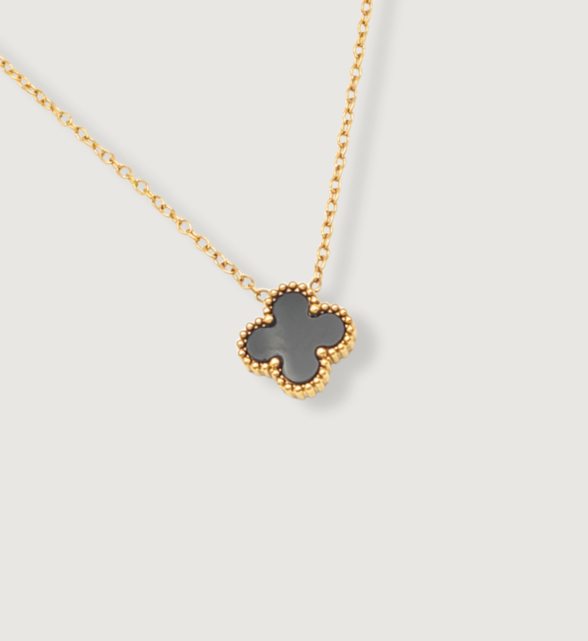 Black Flower Pendant