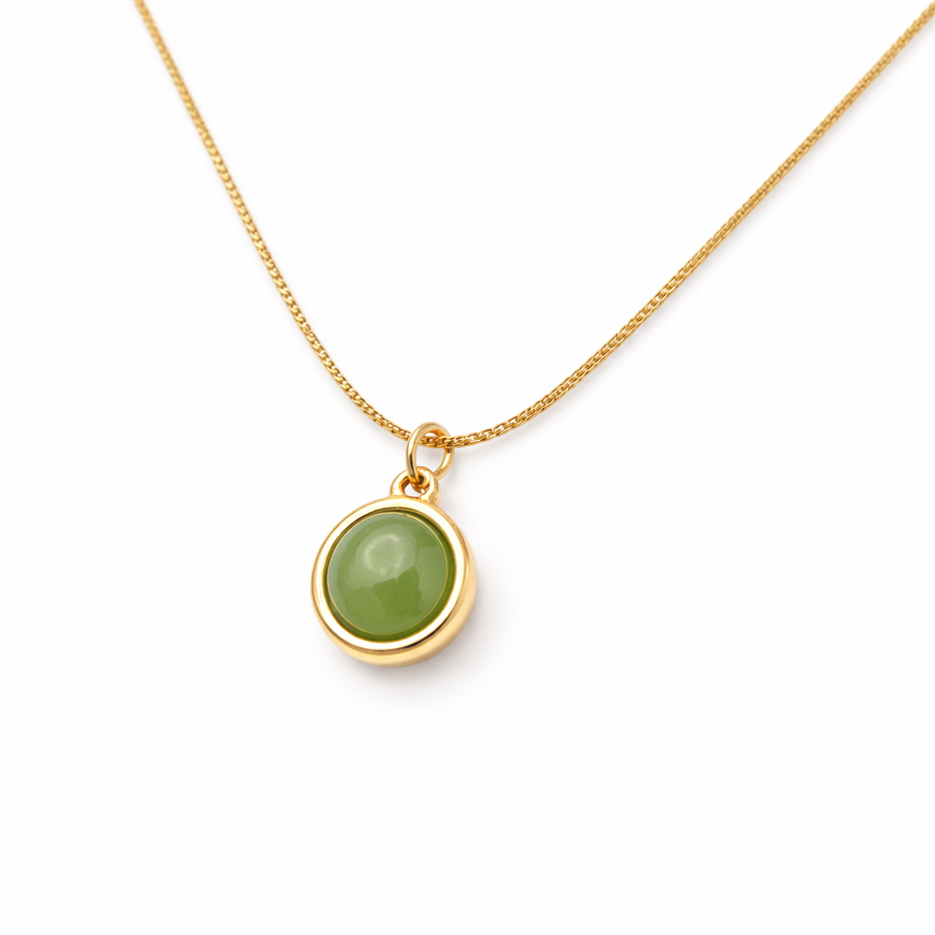 Green Single Stone Pendant