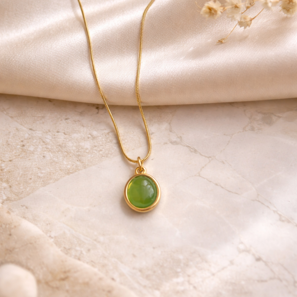 Green Single Stone Pendant