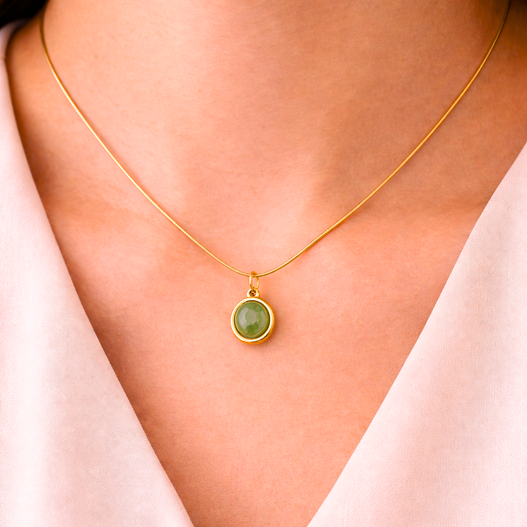 Green Single Stone Pendant