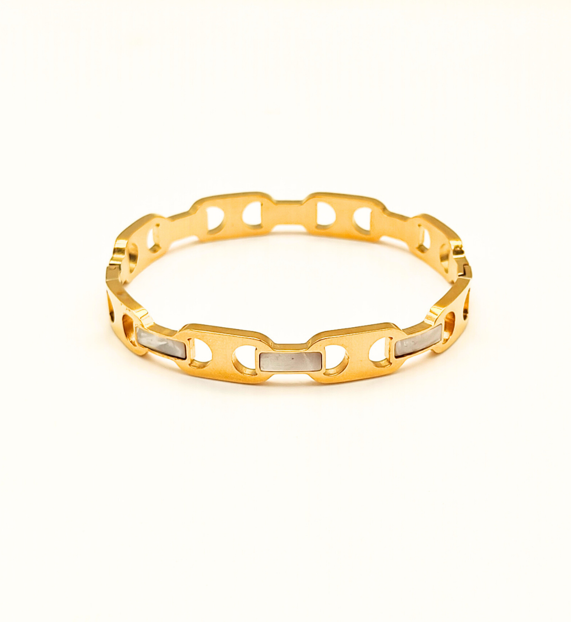 Modern Link Bangle