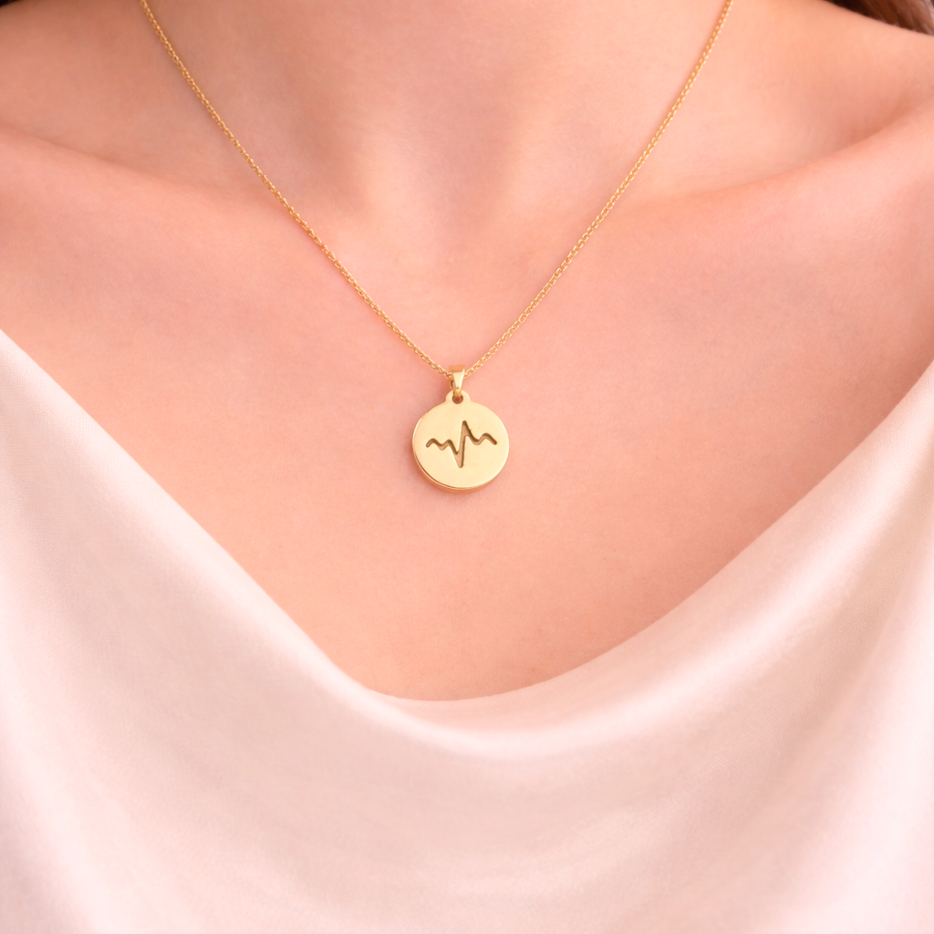 Heartbeat Wave Pendant
