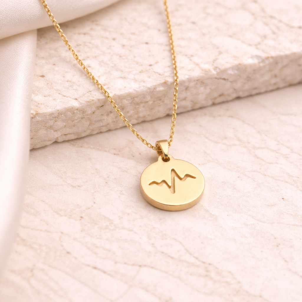 Heartbeat Wave Pendant