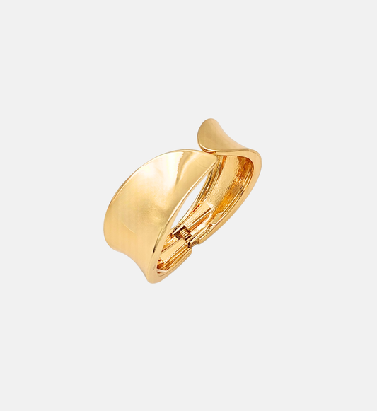 Gold Wave Bangle