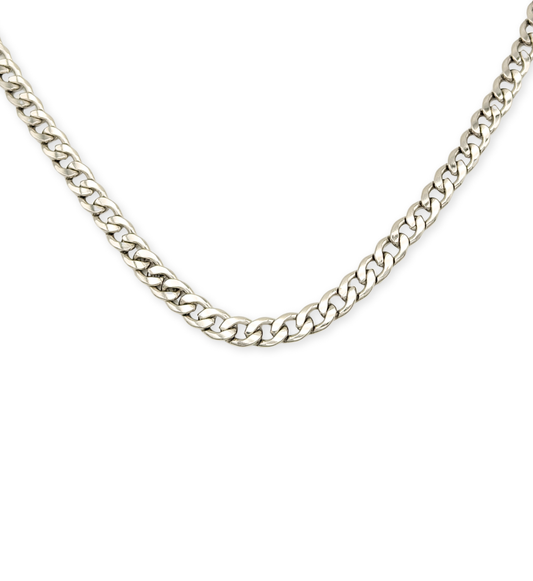 Bold Curb Silver Chain
