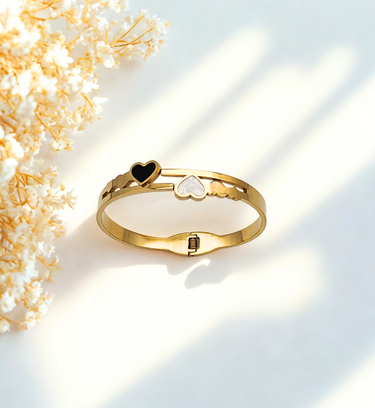 Triple Heart Gold Bracelet