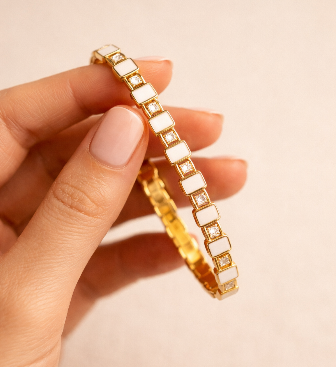 Mother-of-Pearl Link Bracelet