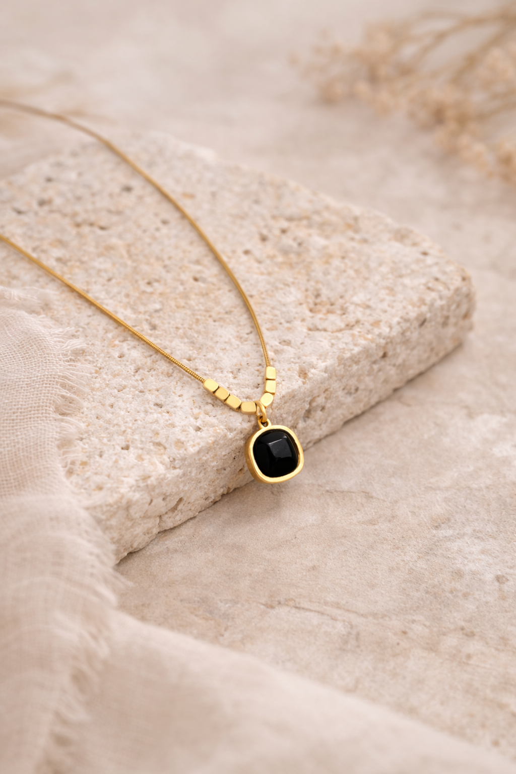 Black Stone Pendant