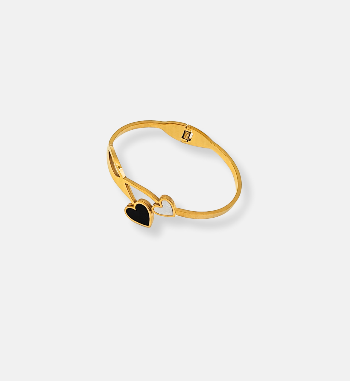 Twin Heart Gold Bracelet