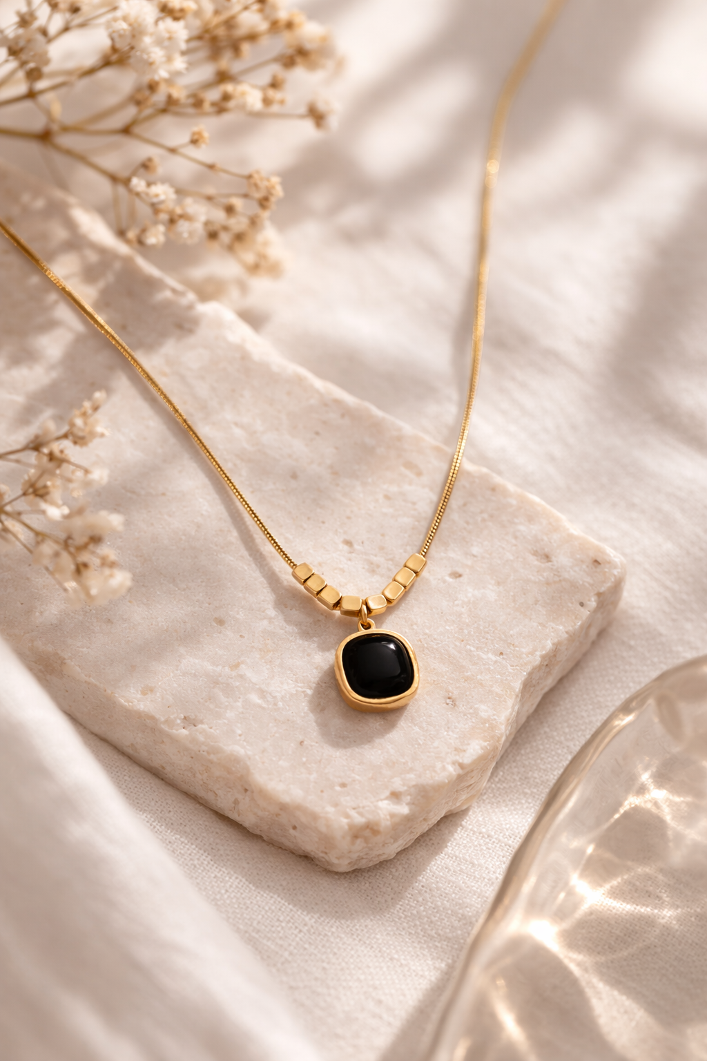 Black Stone Pendant