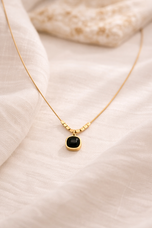 Black Stone Pendant