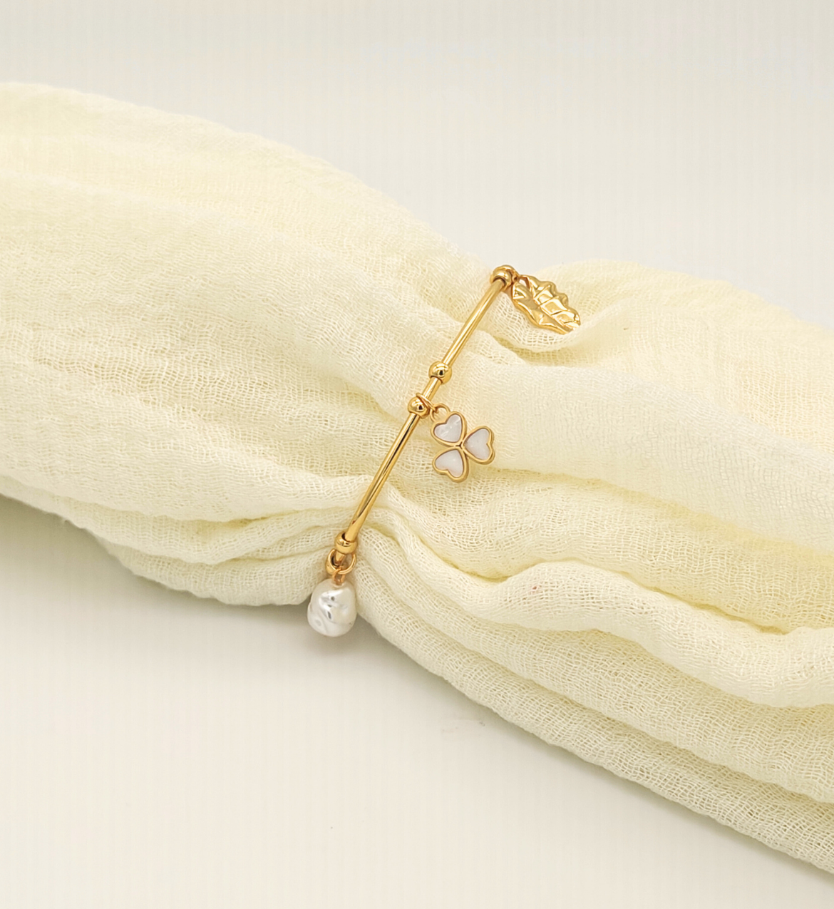 Charm Bracelet with Nature-Inspired Accents