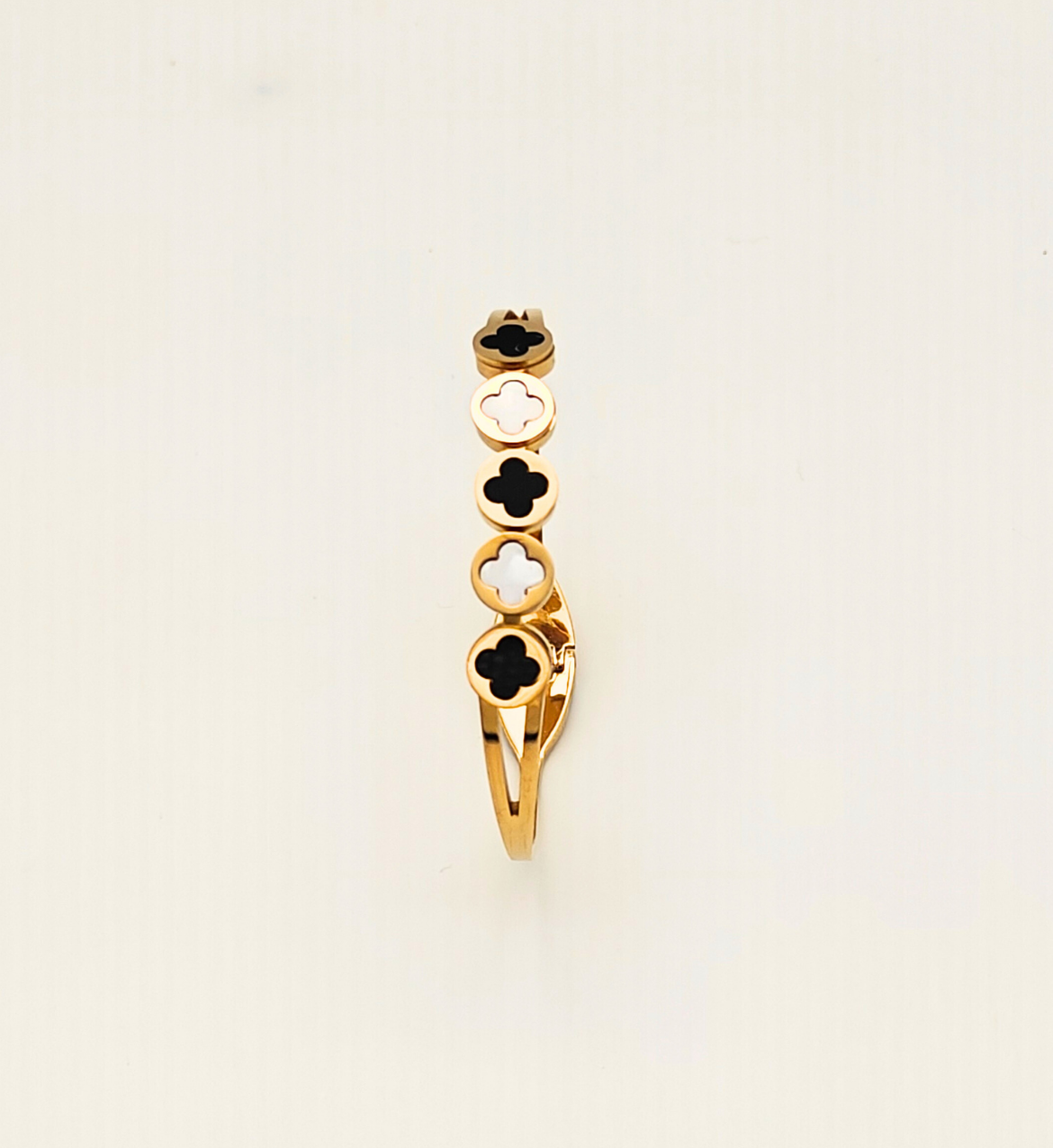 Clover Stacked Gold Bracelet