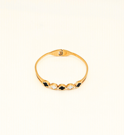 Clover Stacked Gold Bracelet