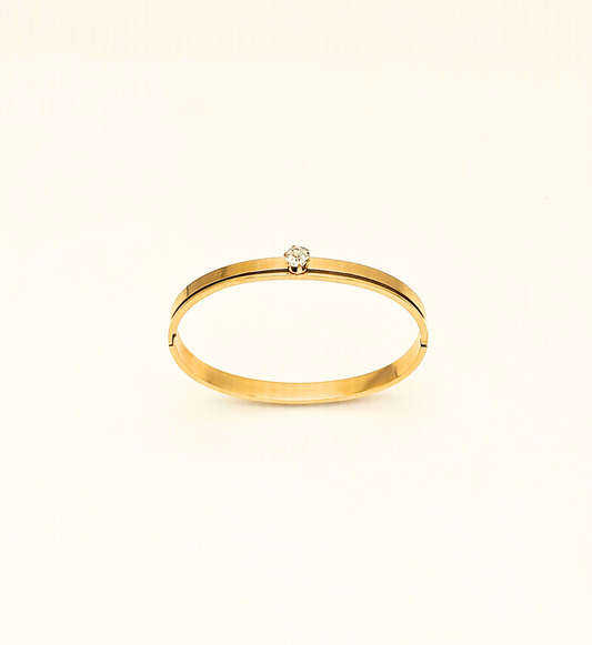Solitaire Gold Bracelet