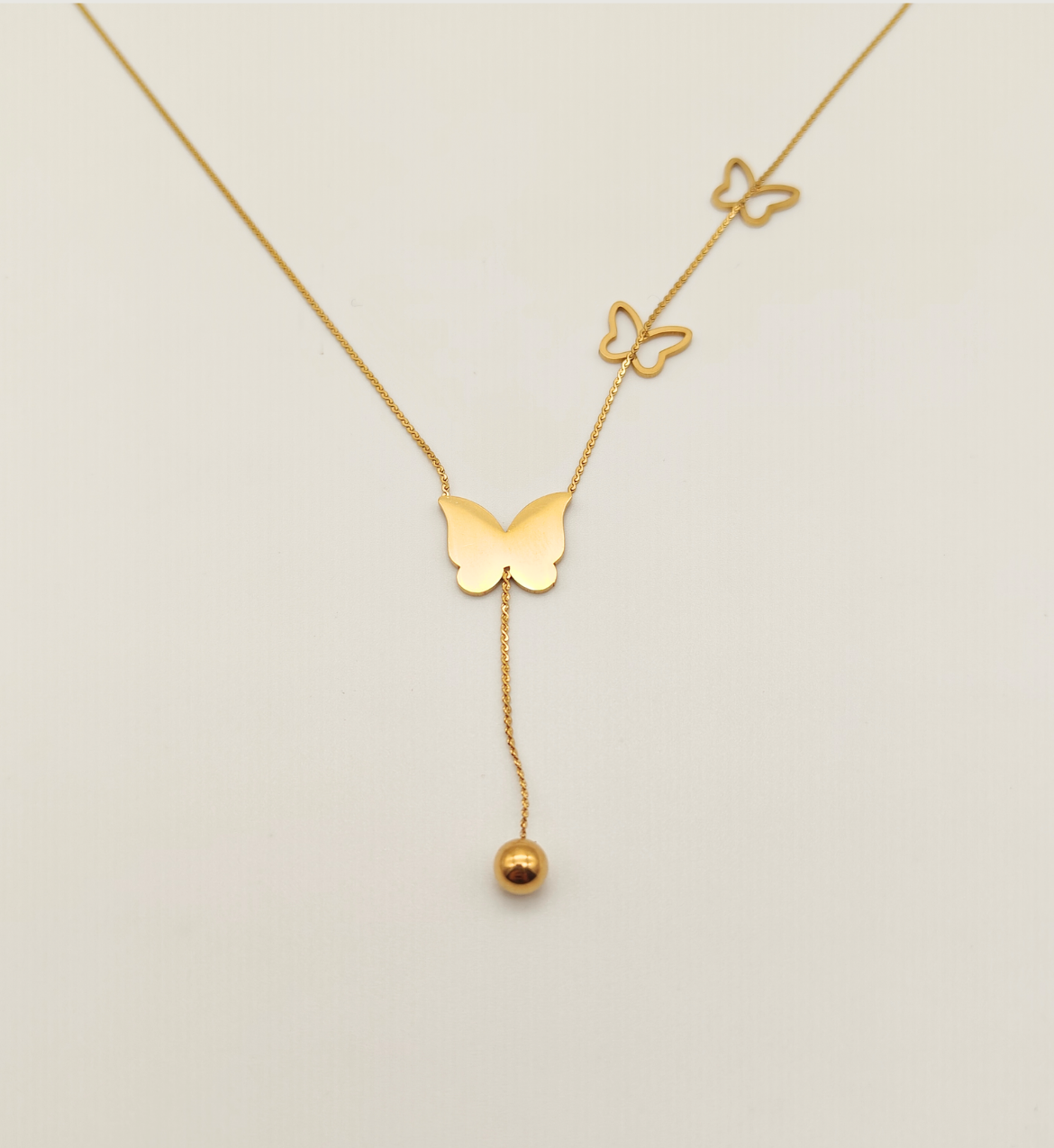 Butterfly Lariat Necklace