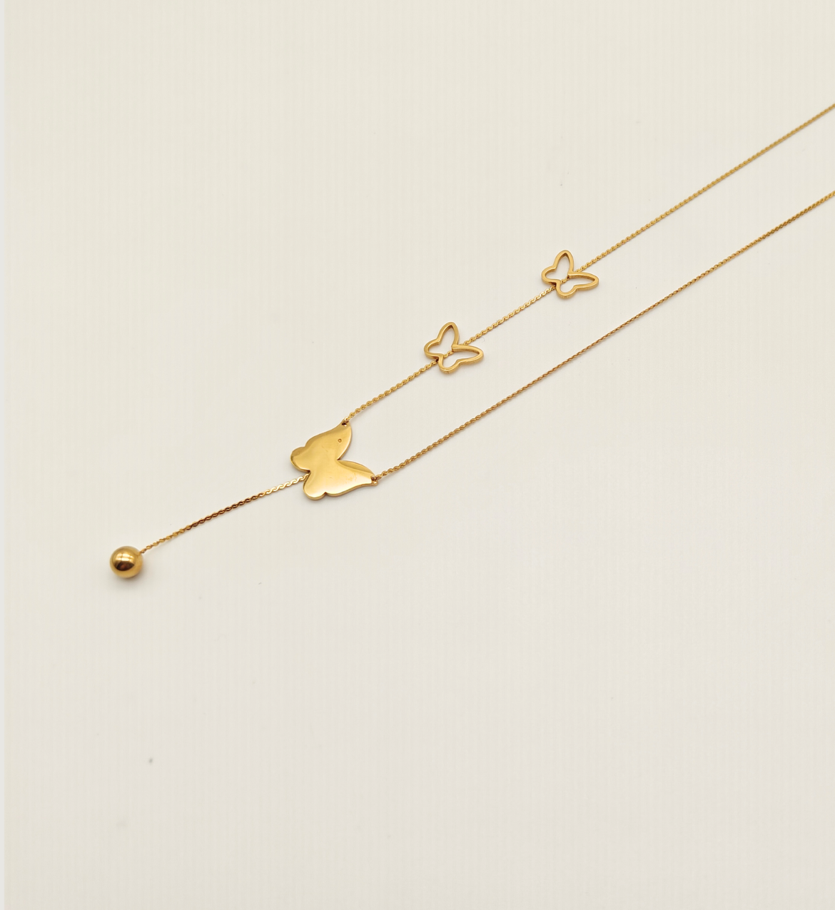 Butterfly Lariat Necklace