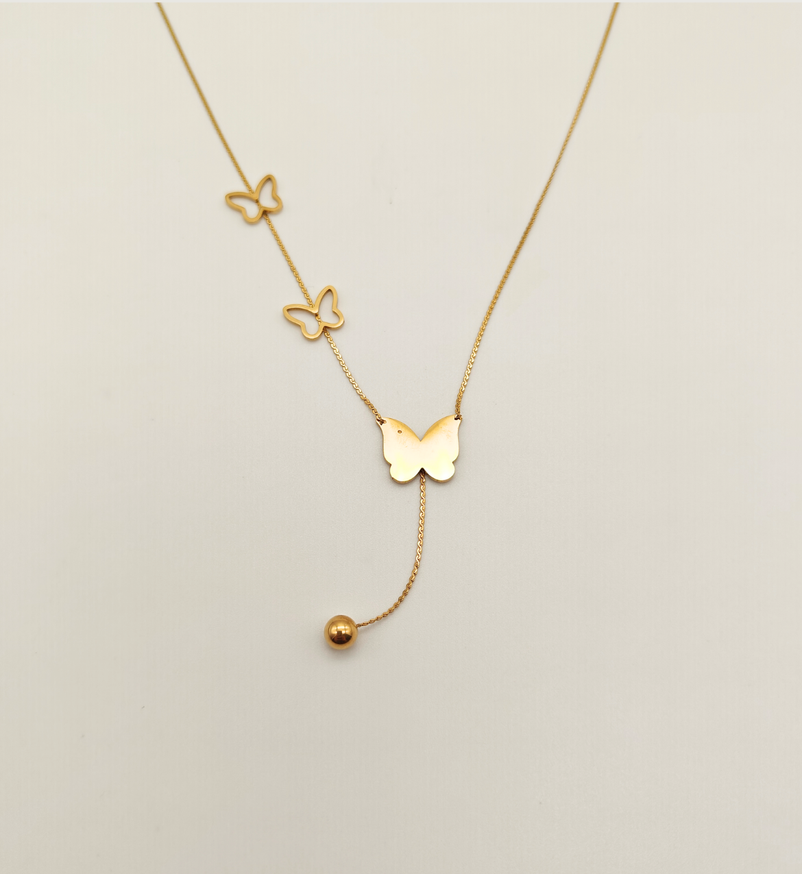 Butterfly Lariat Necklace