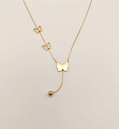Butterfly Lariat Necklace