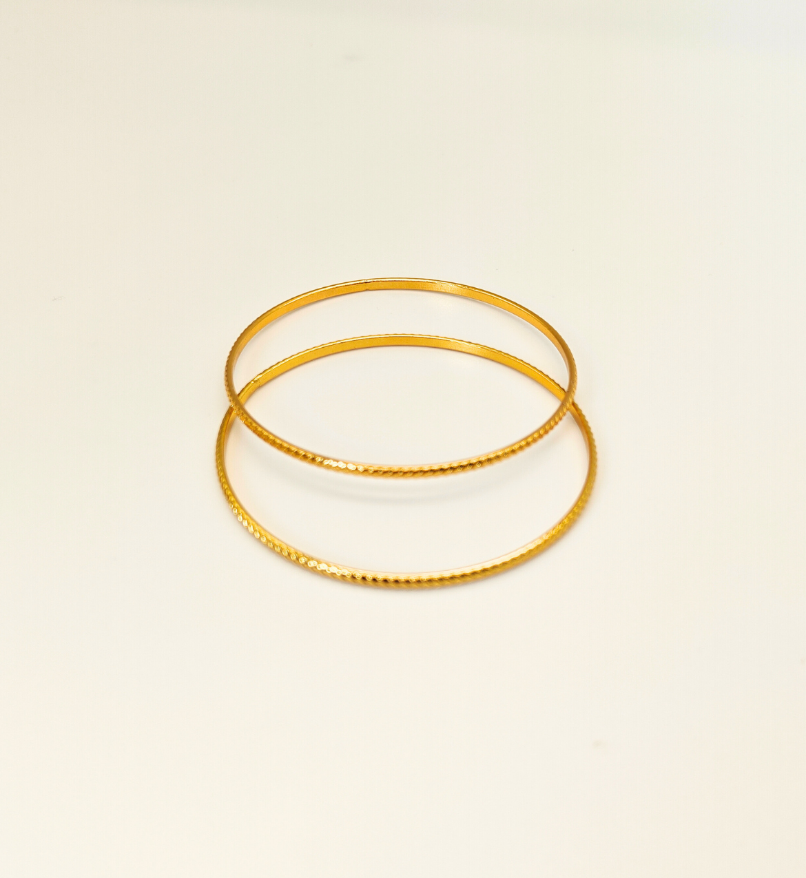 Classic Gold Bangles (Set of 2)