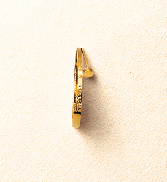 Buckle-Inspired Gold Bracelet