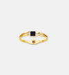 Black Square Accent Gold Bracelet